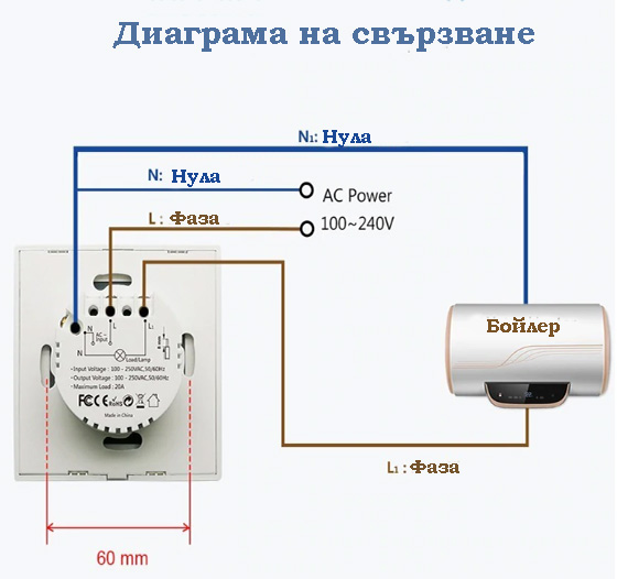 Ключ за бойлер WiFi